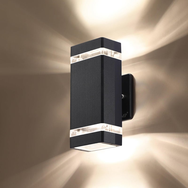 LMP LED Square Up and Down Lights Outdoor Wall Lightï¼ŒBody in Aluminum Waterproof Outdoor Wall Lampsï¼Œ3000k 5W with Certificate ETL - Image 1